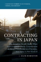 Book Cover for Contracting in Japan by J. Mark (Harvard Law School, Massachusetts) Ramseyer