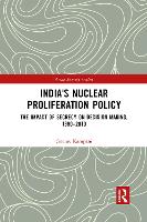 Book Cover for India's Nuclear Proliferation Policy by Gaurav Kampani