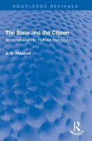 Book Cover for The State and the Citizen by J D Mabbott