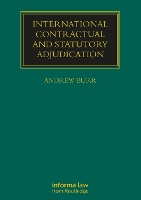 Book Cover for International Contractual and Statutory Adjudication by Andrew Burr