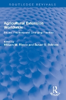 Book Cover for Agricultural Extension Worldwide by William M. Rivera