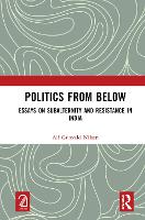 Book Cover for Politics from Below by Alf Gunvald Nilsen