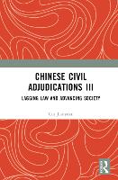 Book Cover for Chinese Civil Adjudications III by Cui Jianyuan