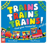 Book Cover for Trains Trains Trains! by Donna David