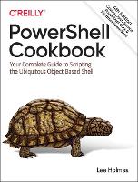 Book Cover for PowerShell Cookbook by Lee Holmes