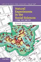 Book Cover for Natural Experiments in the Social Sciences by Thad Yale University, Connecticut Dunning