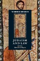 Book Cover for The Cambridge Companion to Judaism and Law by Christine Yale University, Connecticut Hayes