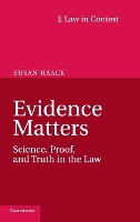 Book Cover for Evidence Matters by Susan University of Miami Haack