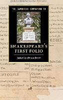 Book Cover for The Cambridge Companion to Shakespeare's First Folio by Emma (University of Oxford) Smith