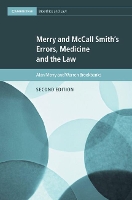 Book Cover for Merry and McCall Smith's Errors, Medicine and the Law by Alan University of Auckland Merry, Warren Auckland University of Technology Brookbanks