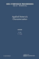 Book Cover for Applied Materials Characterization: Volume 48 by W Katz
