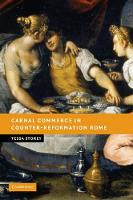 Book Cover for Carnal Commerce in Counter-Reformation Rome by Tessa University of Leicester Storey