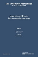 Book Cover for Materials and Physics for Nonvolatile Memories: Volume 1160 by Yoshihisa Fujisaki
