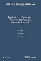 Book Cover for Applications of Synchrotron Radiation Techniques to Materials Science V: Volume 590 by Stuart R Georgia Institute of Technology Stock
