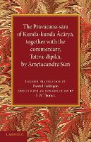 Book Cover for The Pravacana-sara of Kunda-kunda Acarya by F. W. Thomas