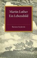 Book Cover for Martin Luther by Baroness Seydewitz