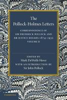 Book Cover for The Pollock–Holmes Letters: Volume 2 by Mark DeWolfe Howe