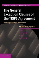 Book Cover for The General Exception Clauses of the TRIPS Agreement by Jr, Edson Beas Rodrigues