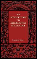 Book Cover for An Introduction to Experimental Psychology by Charles S. Myers