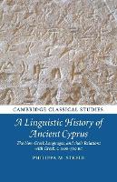 Book Cover for A Linguistic History of Ancient Cyprus by Philippa M. (Magdalene College, Cambridge) Steele