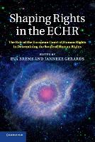 Book Cover for Shaping Rights in the ECHR by Eva Universiteit Gent, Belgium Brems