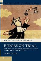Book Cover for Judges on Trial by Shimon Hebrew University of Jerusalem Shetreet, Sophie University of Cambridge Turenne