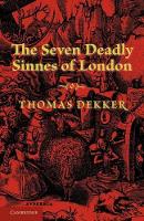 Book Cover for The Seven Deadly Sinnes of London by Thomas Dekker