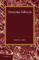 Book Cover for Dionysius Solomós by Romilly Jenkins