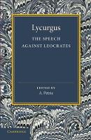 Book Cover for The Speech against Leocrates by Lycurgus