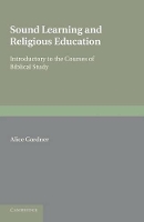 Book Cover for Sound Learning and Religious Education by Alice Gardner