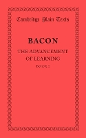 Book Cover for The Advancement of Learning: Book I by Francis Bacon