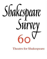 Book Cover for Shakespeare Survey: Volume 60, Theatres for Shakespeare by Peter (University of Notre Dame, Indiana) Holland