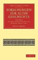 Book Cover for Forschungen zur Alten Geschichte by Eduard Meyer