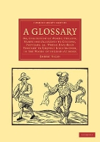 Book Cover for A Glossary by Robert Nares