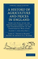 Book Cover for A History of Agriculture and Prices in England by James E Thorold Rogers