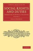 Book Cover for Social Rights and Duties by Leslie Stephen