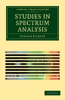 Book Cover for Studies in Spectrum Analysis by Norman Lockyer