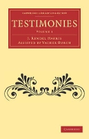 Book Cover for Testimonies: Volume 1 by J. Rendel Harris