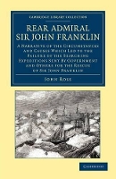 Book Cover for Rear Admiral Sir John Franklin by John Ross