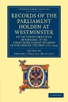 Book Cover for Records of the Parliament Holden at Westminster on the Twenty-Eighth Day of February, in the Thirty-Third Year of the Reign of King Edward the First (AD 1305) by Frederic William Maitland