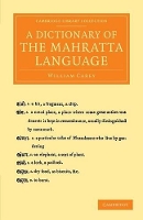 Book Cover for A Dictionary of the Mahratta Language by William Carey