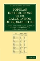 Book Cover for Popular Instructions on the Calculation of Probabilities by Lambert Adolphe Jacques Quetelet