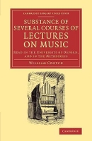 Book Cover for Substance of Several Courses of Lectures on Music by William Crotch