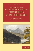 Book Cover for The Aesthetic and Miscellaneous Works of Frederick von Schlegel by Friedrich von Schlegel