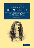 Book Cover for Memoir of John Aubrey by John Britton