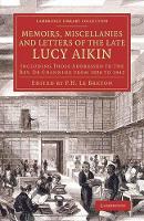 Book Cover for Memoirs, Miscellanies and Letters of the Late Lucy Aikin by Lucy Aikin