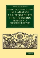 Book Cover for Essai sur l'application de l'analyse à la probabilité des décisions rendues à la pluralité des voix by Nicolas de Condorcet