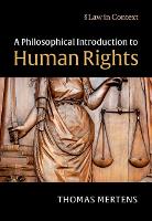 Book Cover for A Philosophical Introduction to Human Rights by Thomas (Radboud Universiteit Nijmegen) Mertens