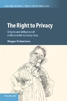 Book Cover for The Right to Privacy by Megan University of Melbourne Richardson