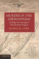 Book Cover for Murder in the Shenandoah by Jessica K University of Virginia Lowe